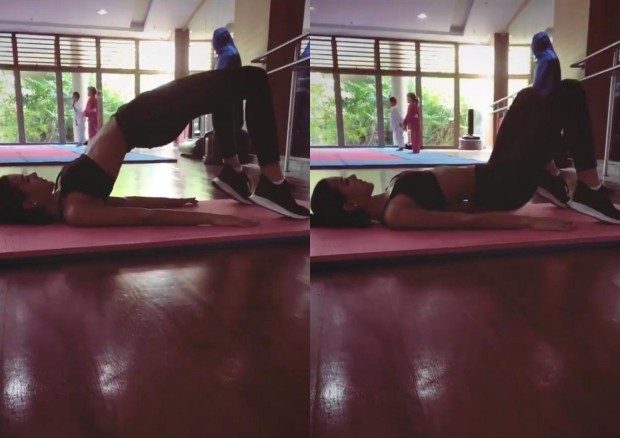 Bruna Marquezine retoma os treinos após viagem (Foto: Reprodução/Instagram)