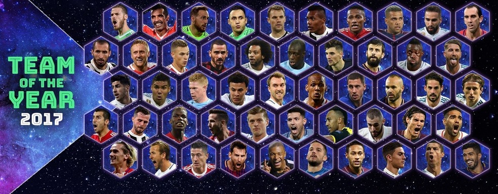 Uefa divulga candidatos ao time do ano com seis brasileiros (Foto: Uefa)