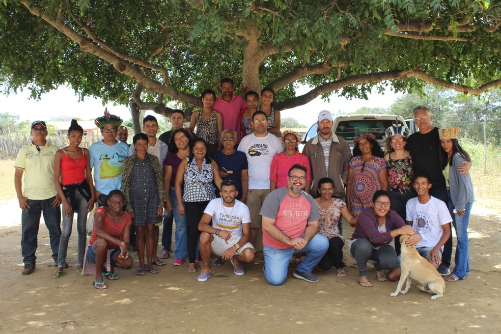 No Dia do Índio, comunidade Cariri de Serra Grande recebe título de terras no Piauí — Foto: Arquivo Pessoal Cacique Francisca