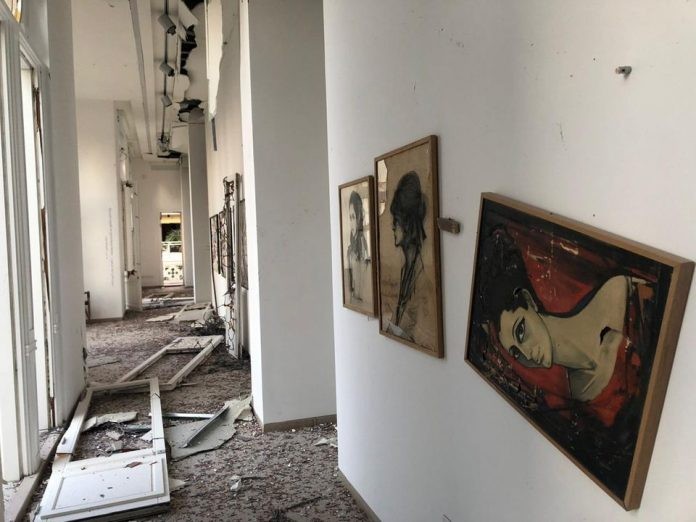 Museu Sursock sofre danos em Beirute (Foto: Sursock/ Reprodução)