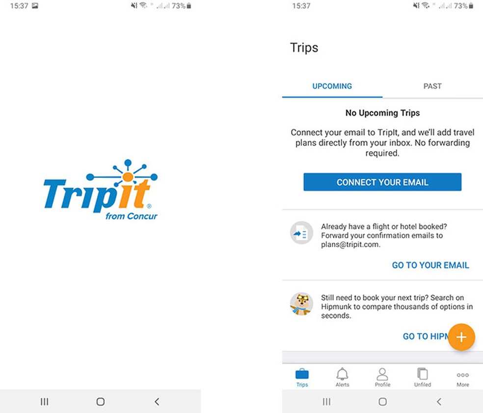 Use o TripIt para fazer um cronograma perfeito para sua viagem  — Foto: Reprodução/Fernanda Lutfi