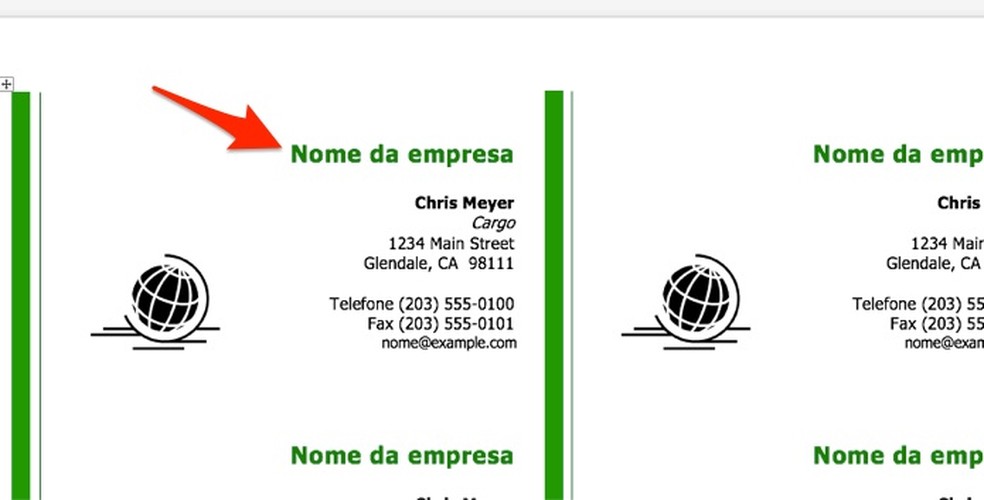 Como Fazer Um Cartao De Visita No Word Downloads Techtudo