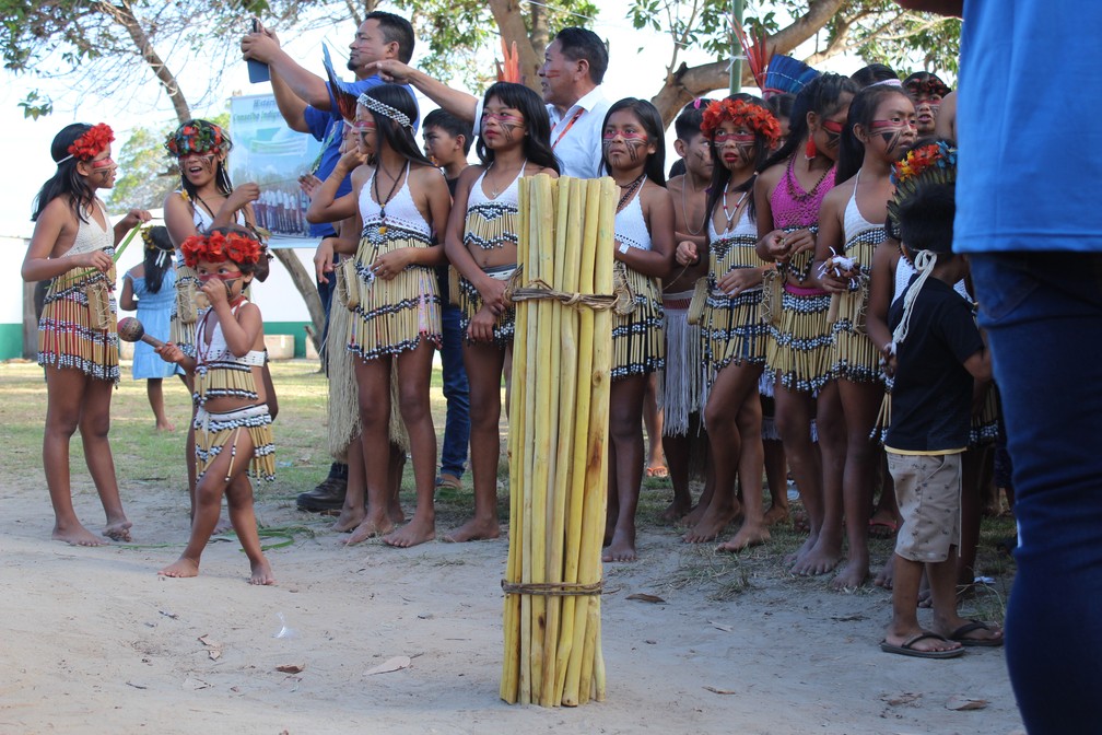 Feixe de vara, que simboliza a uni&atilde;o dos povos ind&iacute;genas de Roraima &mdash; Foto: Samantha Rufino/g1 RR