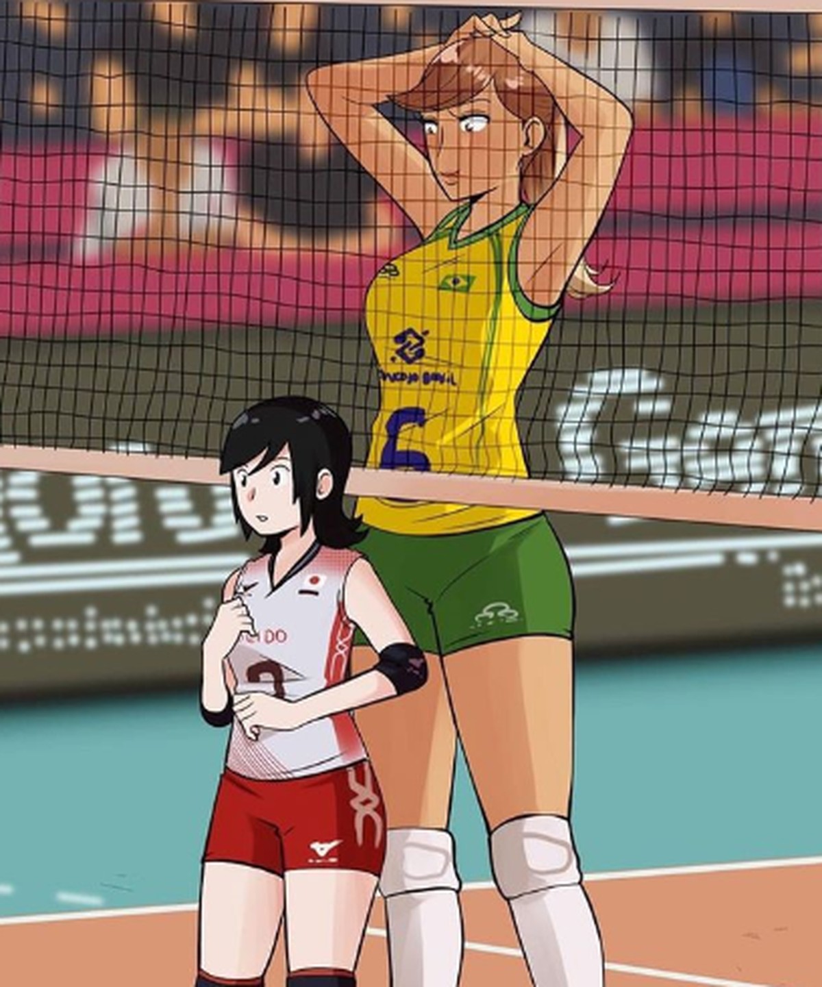 Thaisa Vira Ilustracao E Se Agiganta Diante De Rival Japonesa Volei Ge