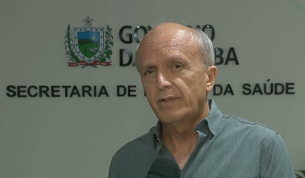 Geraldo Medeiros  secretrio de sade da Paraba  Foto: Reproduo / TV Cabo Branco