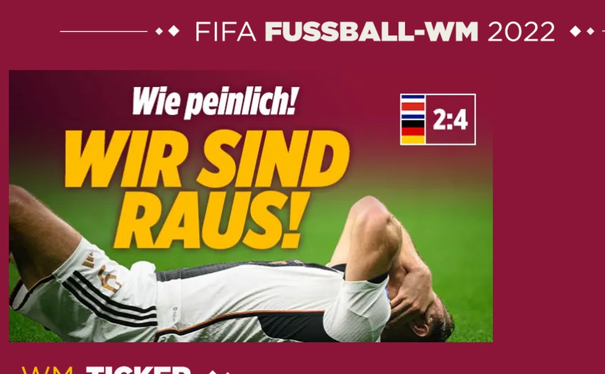 „Peinlich“ und „besiegeltes Desaster“: Deutsche Zeitungen berichten von erneutem Einbruch in der Gruppenphase der WM |  Deutschland