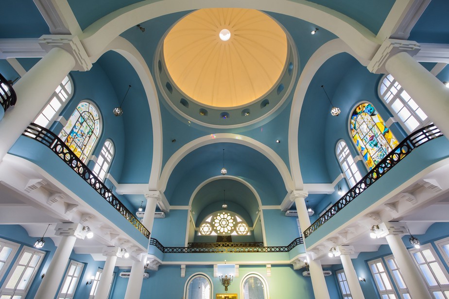 Pioneirismo. Sinagoga Shaar Hashamaim, em  Belém, fundada em 1889: capital paraense foi a primeira da região a permitir construção de templos judaicos