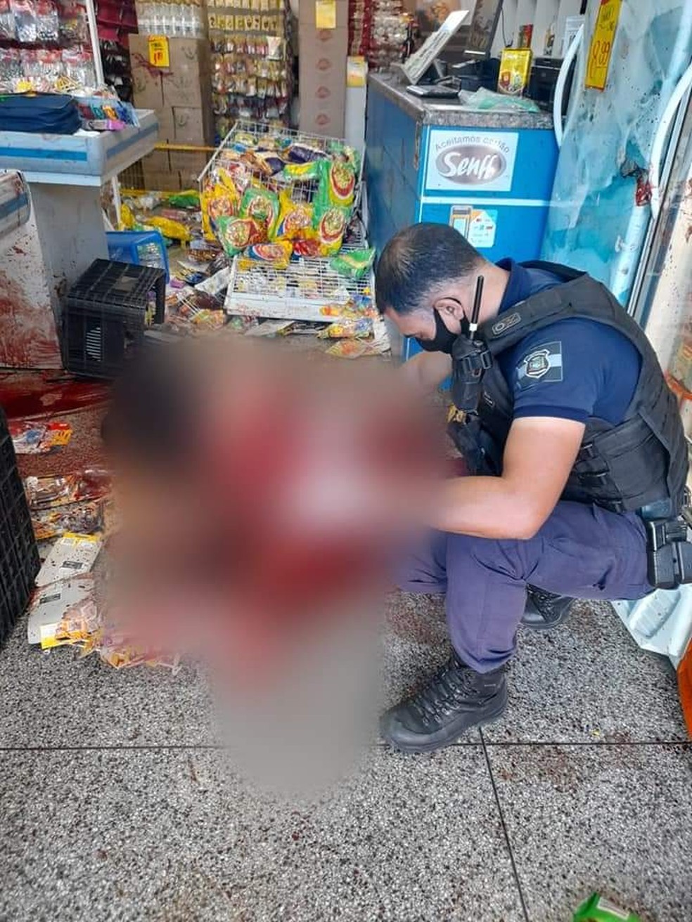 Crime foi dentro de mercado &mdash; Foto: Divulga&ccedil;&atilde;o/GMA