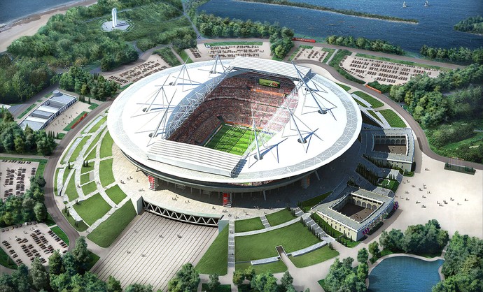 projeto estádio Copa Rússia 2018 St. Petersburgo  (Foto: Getty Images)