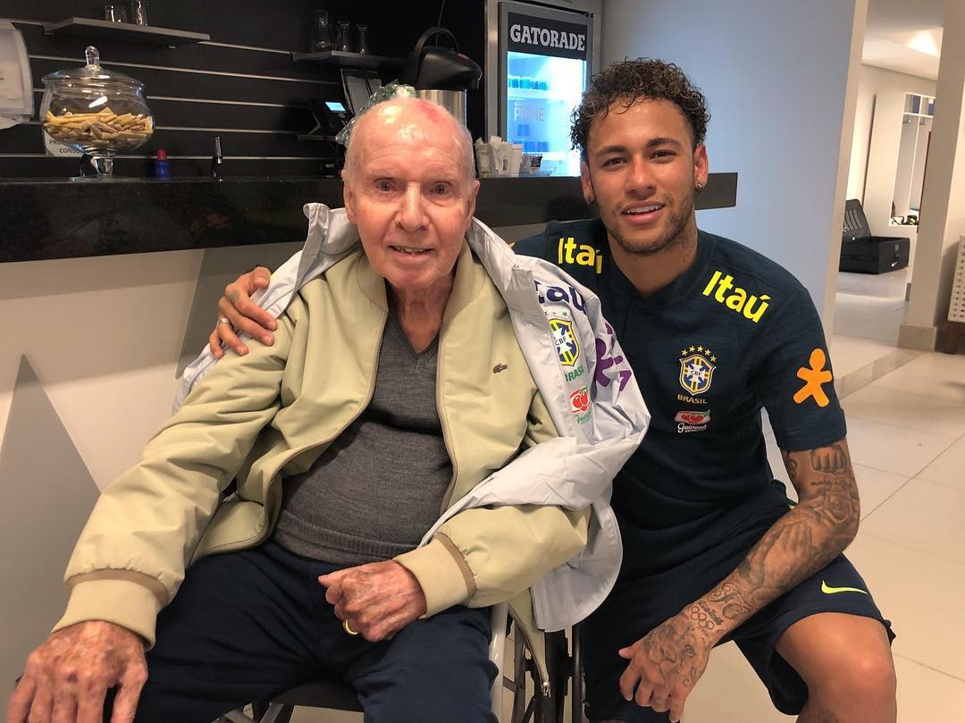 Neymar agradece Zagallo com encontro na Granja Comary ...