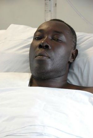 Homem Haitiano está internado mas ainda não foi identificado. (Foto: Arquivo Pessoal)