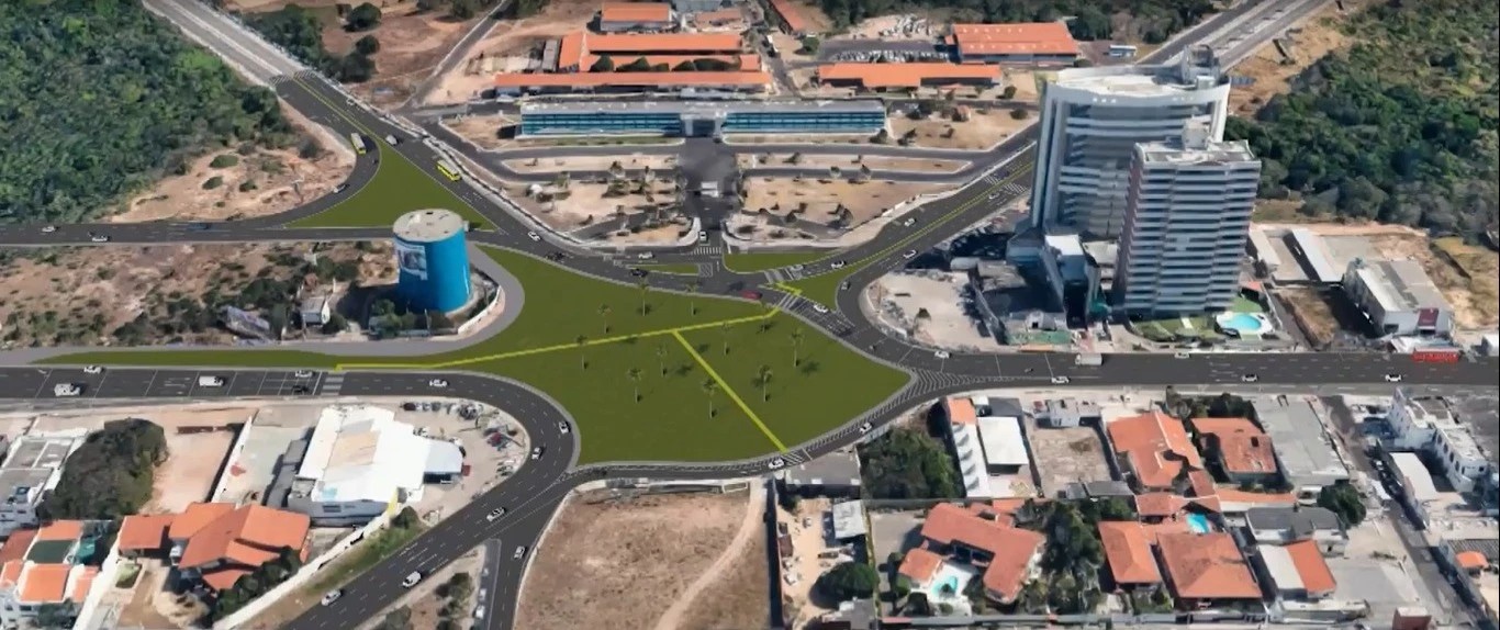 Obra na rotatória do Calhau alterará o trânsito em São Luís; saiba o que modifica