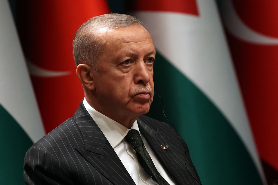 Presidente da Turquia, Recep Tayyp Erdogan, durante evento em Ancara