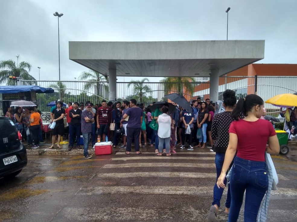 ENEM 2019 - DOMINGO (10) - RIO BRANCO (AC) - Domingo amanheceu chuvoso em Rio Branco  — Foto: Alcinete Gadelha/G1