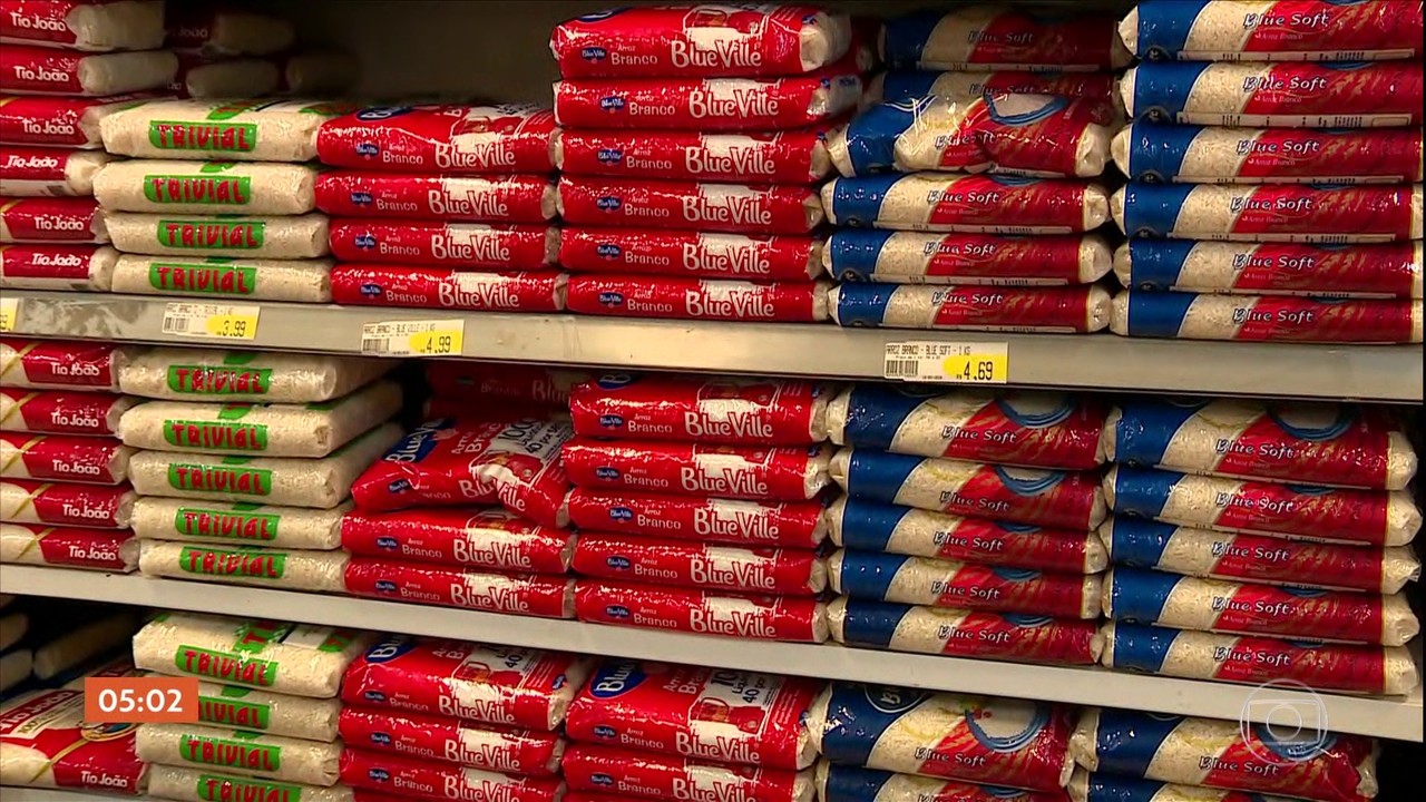 Mesmo com o bom desempenho da produção de arroz, o preço está alto nas prateleiras