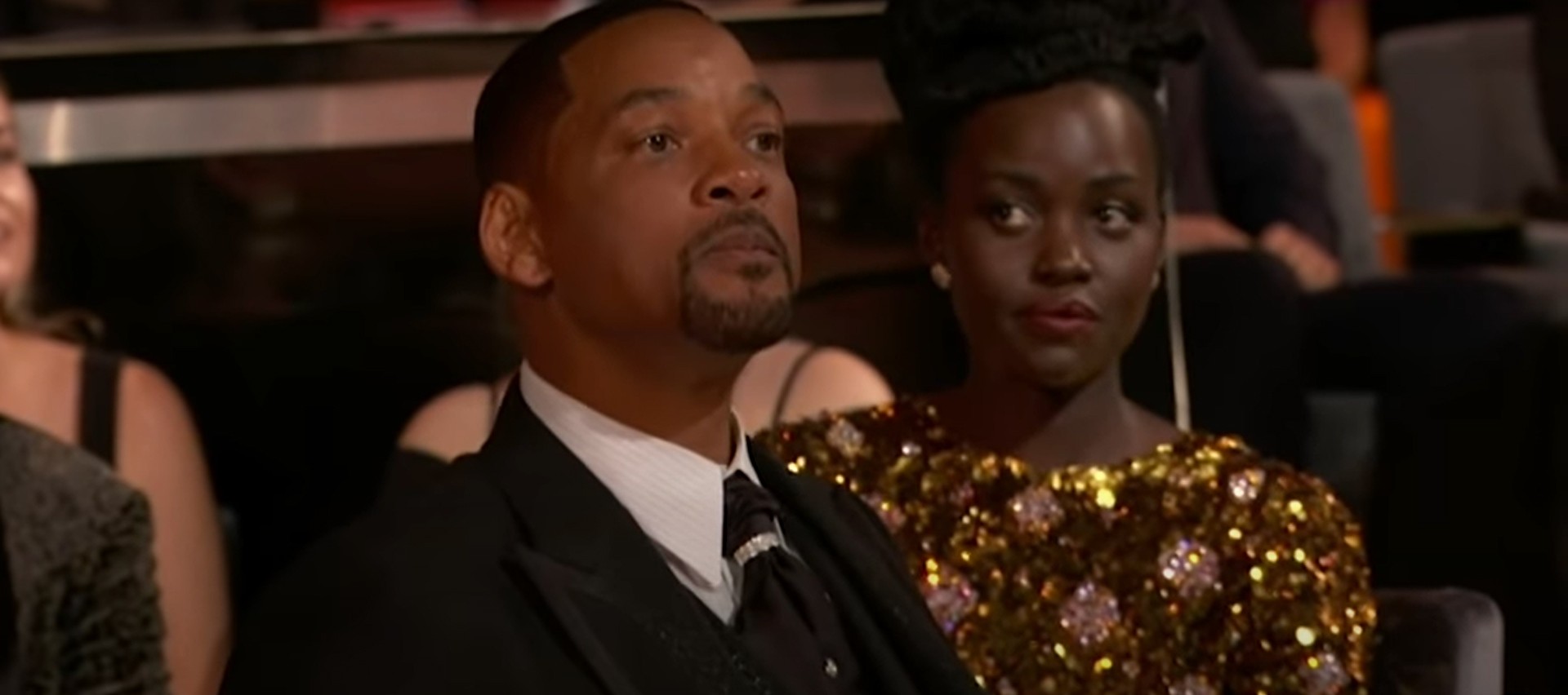 Will Smith após gritar por Chris Rock no Oscar 2022 (Foto: Reprodução)