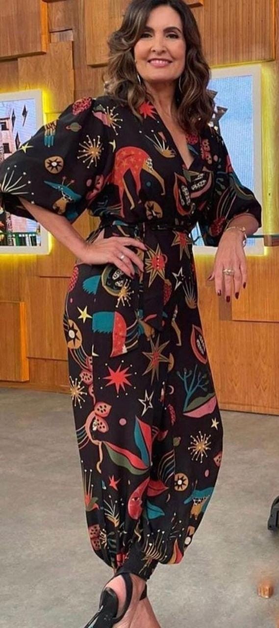 Inspirada no cerrado, indígena do TO cria estampa de roupa e vibra ao ver Fátima Bernardes usando peça