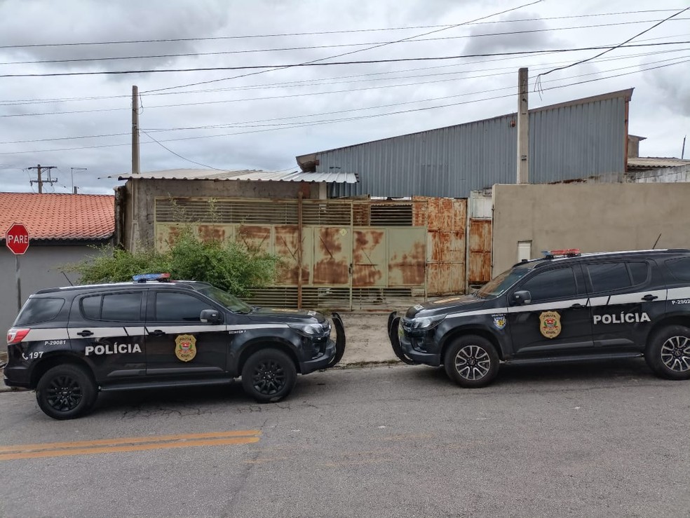 Polícia encontra desmanche clandestino de veículos na zona norte de Sorocaba — Foto: Polícia Civil/Divulgação