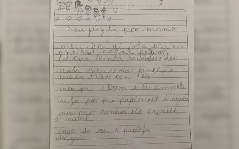 Crianças enviam  cartas para juiz pedindo soltura dele como ‘presente de natal’ — Foto: Divulgação/Tribunal de Justiça de Goiás