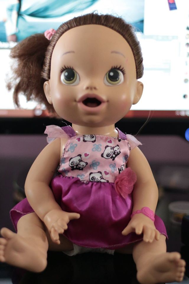 A boneca Baby Alive de Ana Souza (Foto: Reprodução Facebook)