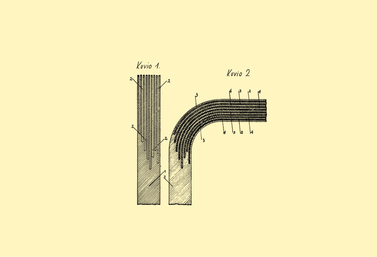 Desenho da patente 18666 (Foto: Museu Alvar Aalto / Divulgação)