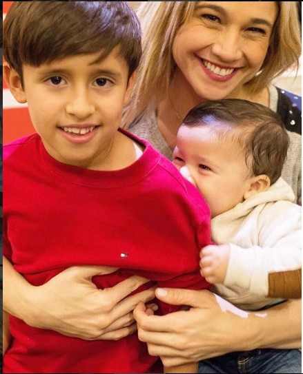 Fernanda e os filhos, Lucas e Gabriel (Foto: Reprodução/ Instagram)