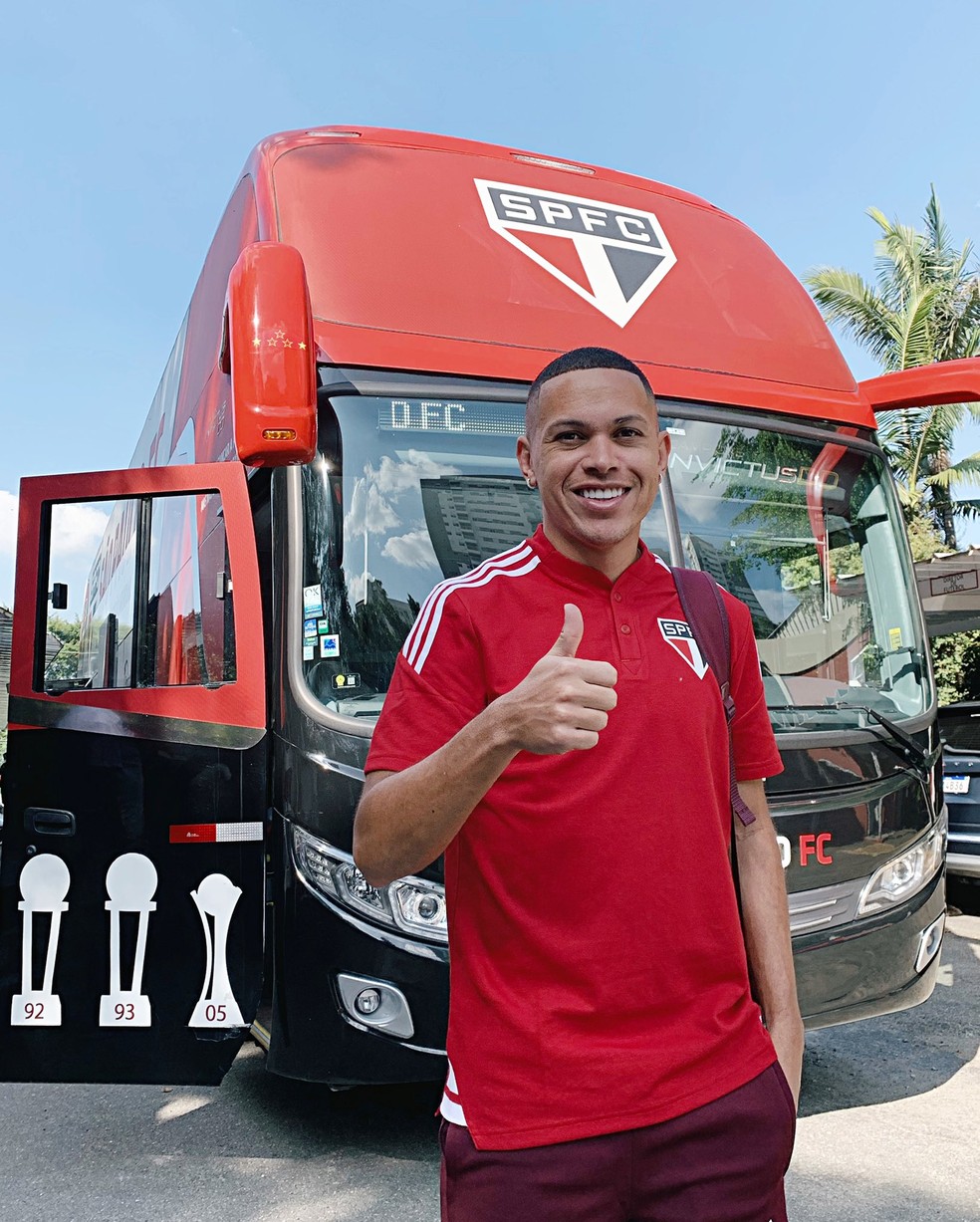 Marcos Guilherme foi relacionado por Ceni e reforçará o São Paulo — Foto: São Paulo FC