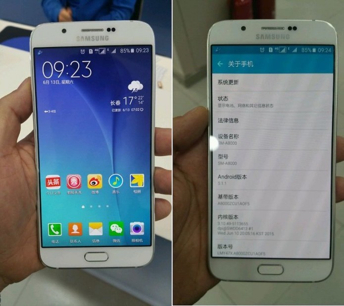 O Galaxy A8 tem design premium, 5,9 mm de espessura e display Full HD (Foto:Reprodu??o/TEENA)