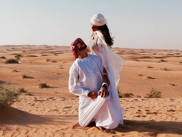 Débora Nascimento e José Loreto casam em Abu Dhabi (Foto: Arquivo pessoal)