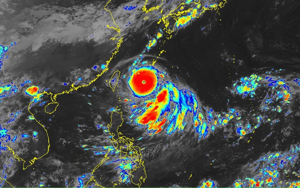 Super Tufão Hinnamnor — Foto: Japan Meteorological Agency