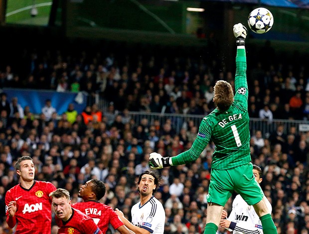 Davidsites para apostar futebolGea na partida do Real Madrid contra o Manchester United (Foto: AFP)