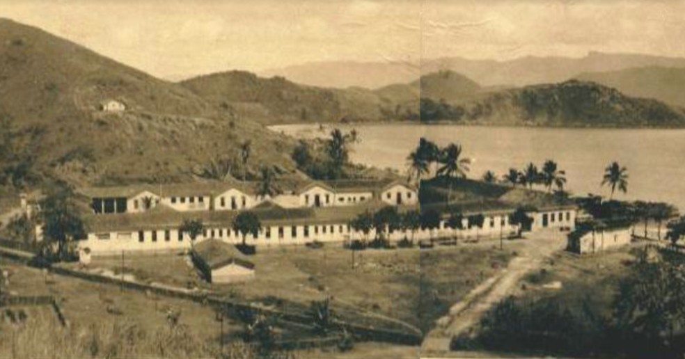 Sede do Instituto Correcional da Ilha Anchieta— Foto: Reprodução/ Parque Estadual da Ilha Anchieta 
