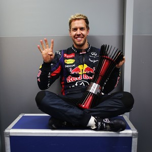 Sebastian Vettel após o GP da Índia (Foto: Getty Images)