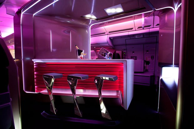 Novo bar da Virgin Atlantic (Foto: Divulgação)