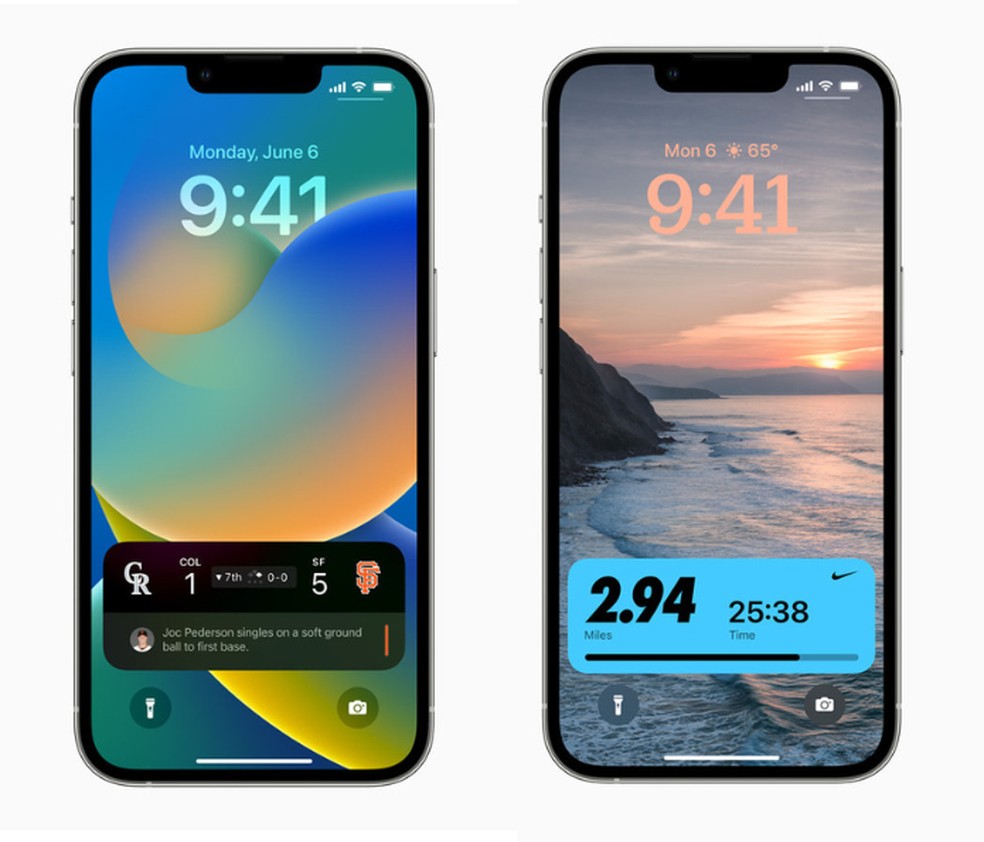 Live Activities exibirá notificações dinâmicas na tela de bloqueio – informações serão atualizadas em tempo real — Foto: Divulgação/Apple