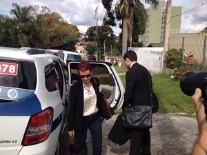 Marice de Lima voltou do Panamá para se entregar à Polícia Federal (Foto: Fernando Castro/ G1)