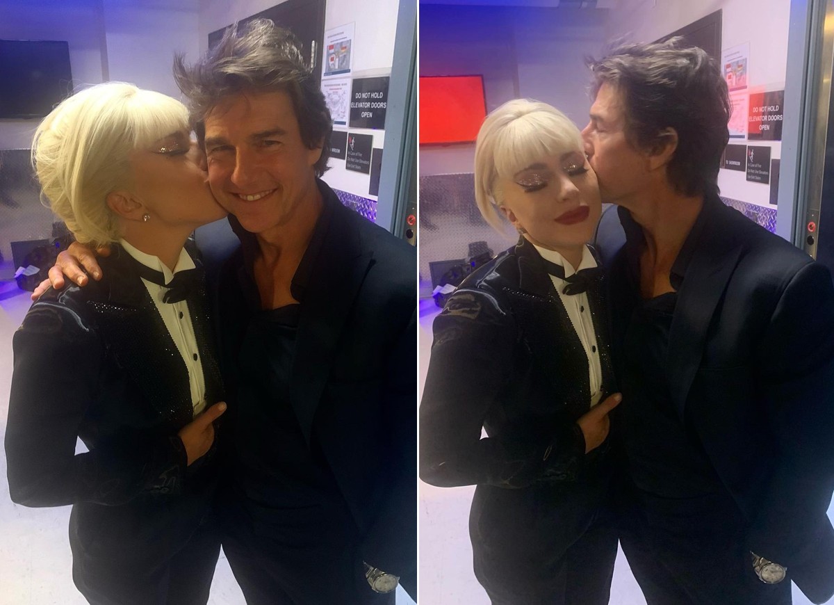 Lady Gaga e Tom Cruise (Foto: Reprodução Instagram)