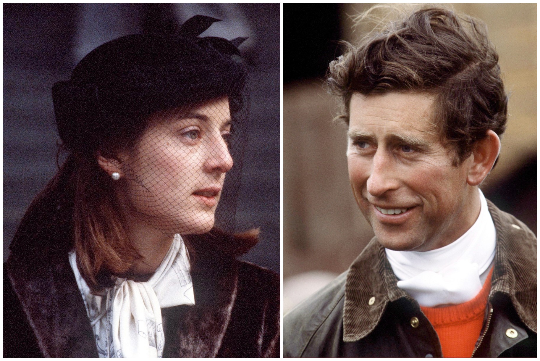 Amanda Knatchbull e Príncipe Charles em fotos do fim dos anos 1970 (Foto: Getty Images)