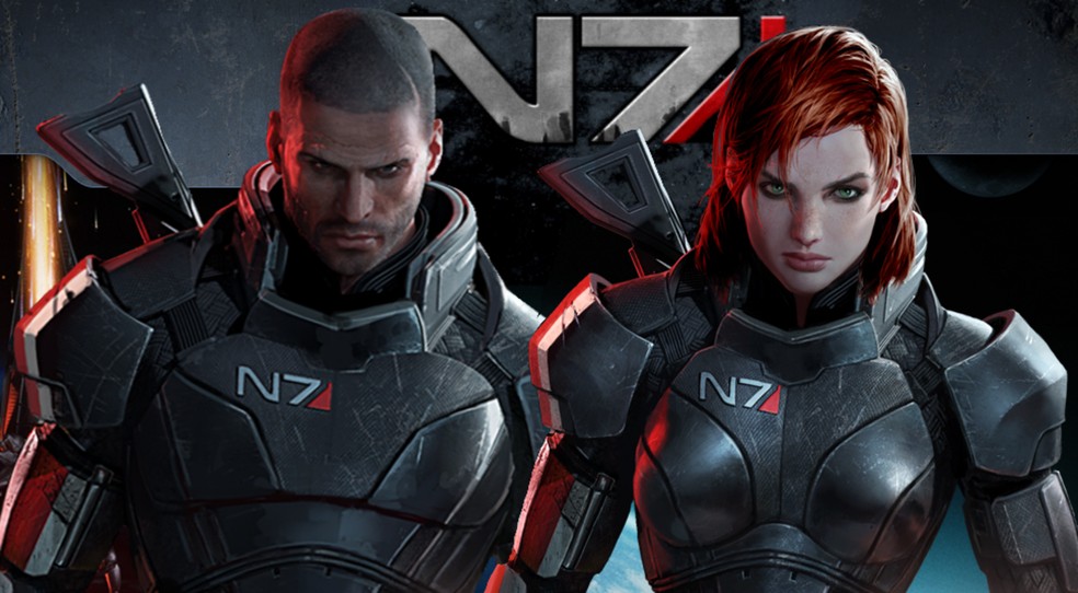 Comandante Shepard pode ser homem ou mulher em Mass Effect, com relações homoafetivas disponíveis — Foto: Divulgação/EA