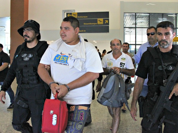 Marcos, Aldemir e Lázaro são suspeitos de participação no assassinato do prefeito de Maraã (Foto: Adneison Severiano/G1 AM)