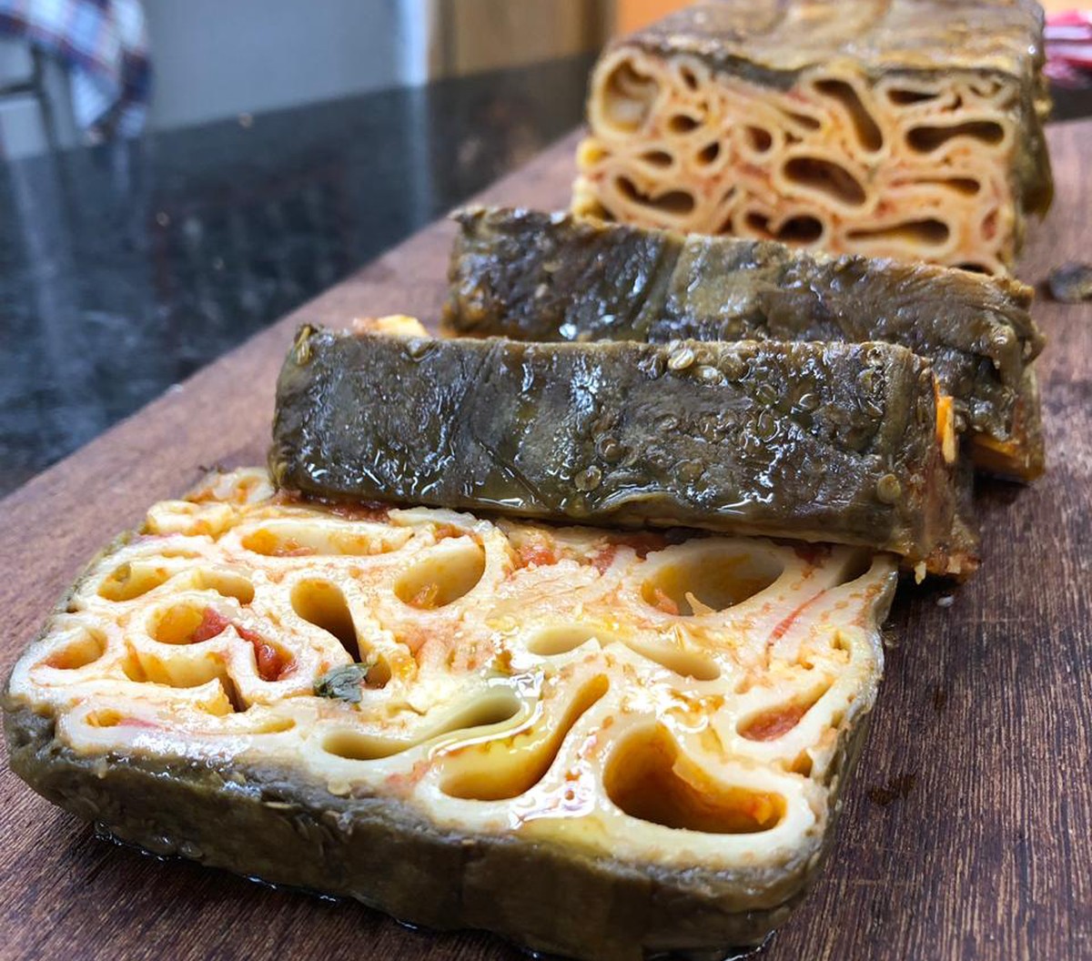 Timbalo De Berinjela Do Chef Ravioli