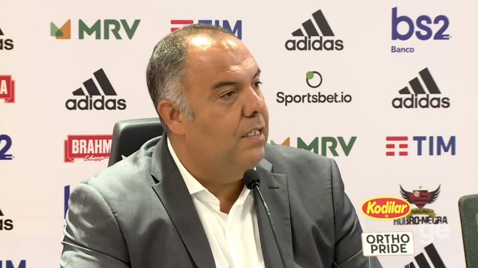 Marcos Braz falou sobre as negocia��es em andamento no Flamengo � Foto: Reprodu��o