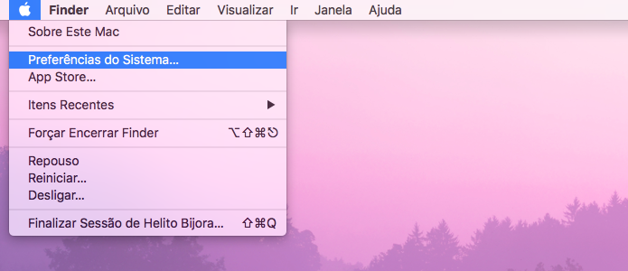 Acesse as configurações do OS X (Foto: Reprodução/Helito Bijora) 
