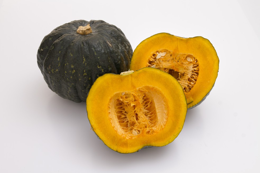 Abóbora japonesa cabotiá cabotian cabotiã — Foto: Grupo MNS/Ivam Grambek