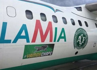 Avião Chapecoense Lamia (Foto: Reprodução/Twitter)