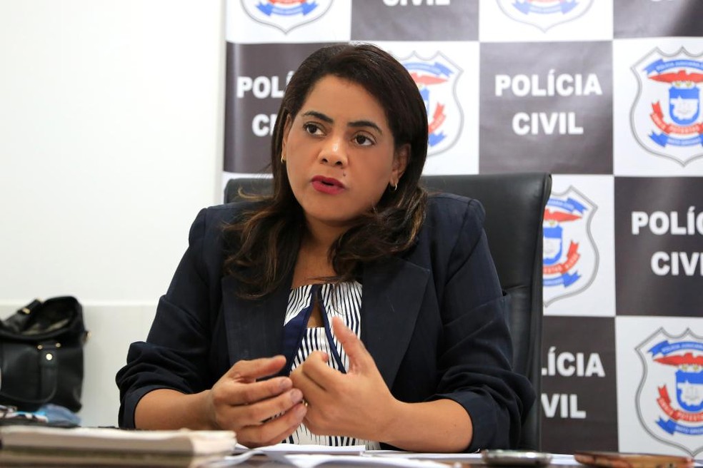 Delegada da Polícia Civil Anaíde Barros. — Foto: Lenine Martins/Sesp-MT