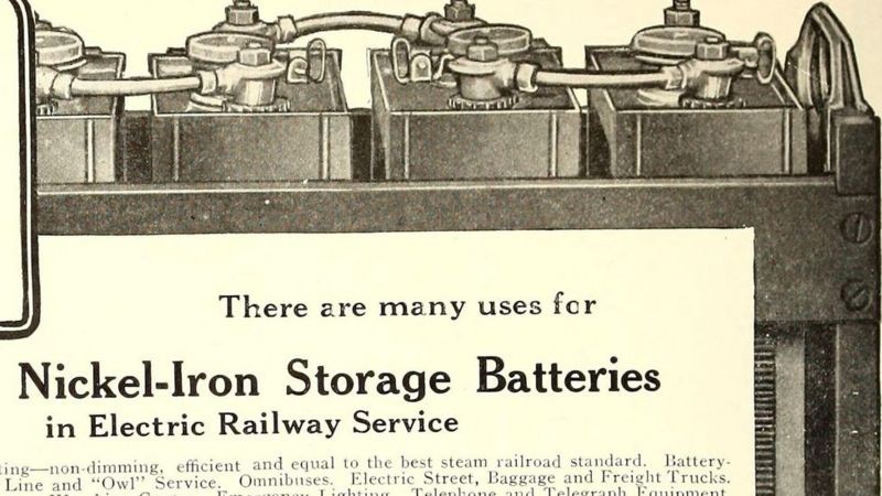 BBC O que costumava ser uma peculiaridade perigosa da bateria de Thomas Edison, acabou se revelando extremamente útil (Foto: Alamy via BBC)