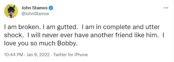 John Stamos lamenta a morte de Bob Saget (Foto: reprodução twitter)