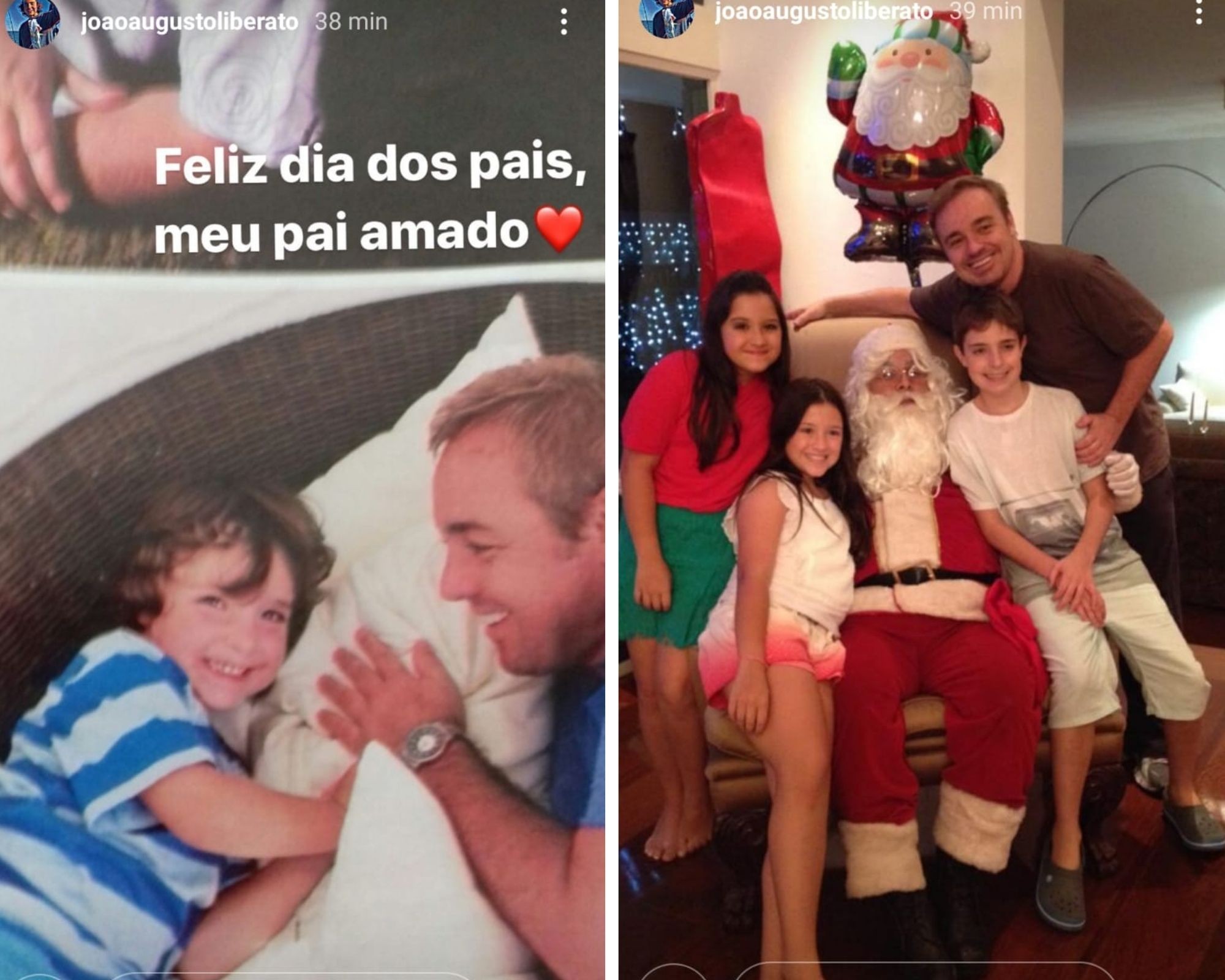 João Augusto, filho de Gugu Liberato, lembra o pai no Dia dos Pais (Foto: Reprodução/Instagram)