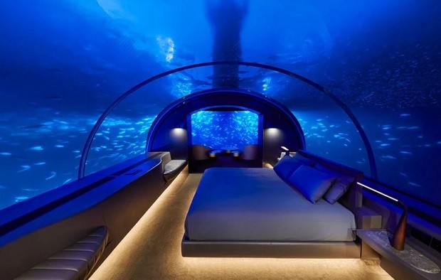 Hotel subaquático é inaugurado nas Ilhas Maldivas (Foto: Divulgação)